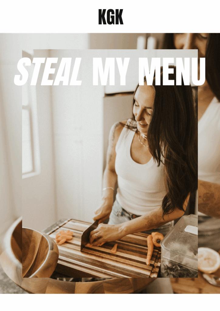 Keepgoingkat dinner menu